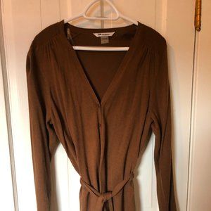 Nygard Collection Cardigan with tie waist